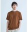 フェイクレイヤードキーネック半袖Tシャツ