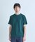 フェイクレイヤードキーネック半袖Tシャツ