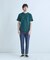フェイクレイヤードキーネック半袖Tシャツ