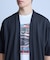 【WEB限定】シア―5分袖ボタンレスカーディガン＜ストレッチ・ハンドウォッシャブル・接触冷感・通気性＞