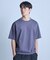 シルケットポンチリブコンビTシャツ＜ストレッチ・マシンウォッシャブル・接触冷感＞