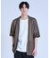 【WEB限定】シアストライプ半袖カーディガン＜ストレッチ・マシンウォッシャブル・通気性＞