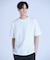 ニット×ポンチコンビハーフスリーブTシャツ＜ストレッチ・マシンウォッシャブル＞