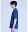 ニット×ポンチコンビハーフスリーブTシャツ＜ストレッチ・マシンウォッシャブル＞