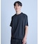 ドットメッシュドローコードTシャツ〈ストレッチ・マシンウォッシャブル・軽量・接触冷感・通気性〉