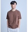 スラブ天竺袖刺繍Tシャツ