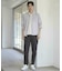 タックストライプローン7分袖シャツ