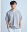 ミニワッフルキーネックレイヤードTシャツ