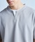 ミニワッフルキーネックレイヤードTシャツ