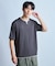 ミニワッフルキーネックレイヤードTシャツ