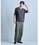ミニワッフルキーネックレイヤードTシャツ