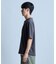 ミニワッフルキーネックレイヤードTシャツ