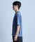 ミニワッフルキーネックレイヤードTシャツ