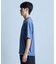ミニワッフルキーネックレイヤードTシャツ