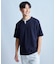 ミニワッフルキーネックレイヤードTシャツ