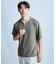ミニワッフルキーネックレイヤードTシャツ