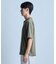 ミニワッフルキーネックレイヤードTシャツ