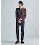 《別注》COLE HAAN 14G変形ヘリンボンジャカードニットスキッパーポロ