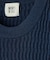 ブリスタージャカード 変形ケーブルモックネックロングTEE
