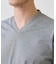 シルケットスムースVネックテイラーTシャツ