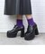 クッション入 厚底レースアップシューズ【10.5cmヒール】 (1533)
