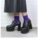 クッション入 厚底レースアップシューズ【10.5cmヒール】 (1533)