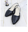 ポインテッドシースルーミュールサンダル【2.5cm】 (1152)