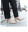 ★新色登場★クッション入り Vカットミュールパンプス【7cm】(5439-1)