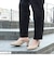 ★新色登場★クッション入り Vカットミュールパンプス【7cm】(5439-1)
