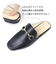 ソフトレザービットローファーサンダル【1.5cmヒール】(1134)