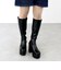 ロングブーツ レディース プラットフォームソール 厚底 美脚 ストレッチ素材 10.5cmヒール (1585)