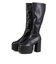 ロングブーツ レディース プラットフォームソール 厚底 美脚 ストレッチ素材 10.5cmヒール (1585)