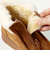 厚底 フロントジップ ボア ムートンシューズ (6368)