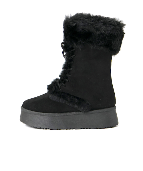 厚底レースアップムートンブーツ (6417)｜ジールマーケットの通販