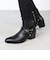 リングベルトハイヒールブーツ (6836)