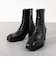 スクエアトゥ ヒールアップブーツ (6842)