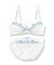 可憐なフラワーレースのフェミニンランジェリーナチュラルバスト 「フラワークラウン」 ブラジャーショーツセット