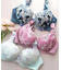 バストメイクの真骨頂 可憐な花びら刺繍 「グレースイストフラワーペタル ブラジャー（ワイヤー有り）」 ブラジャー