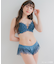 軽やかに揺れるチュールフラワー安定感◎のすっきりバストメイク 「ノーブルティアラブラ002 ブラジャー（ワイヤー有り）」 ブラジャー