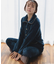 ふんわり軽くて暖かいmemory fleece (メモリーフリース)ベーシックなパジャマデザイン 「メモリーフリース 全開上下セット」 全開上下セット