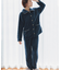 ふんわり軽くて暖かいmemory fleece (メモリーフリース)ベーシックなパジャマデザイン 「メモリーフリース 全開上下セット」 全開上下セット