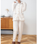 ふんわり軽くて暖かいmemory fleece (メモリーフリース)ベーシックなパジャマデザイン 「メモリーフリース 全開上下セット」 全開上下セット