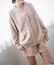 ふんわり軽くて暖かいmemory fleece (メモリーフリース)カーディガン＆ショートパンツ 「メモリーフリース 全開上下セット」 全開上下セット