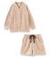ふんわり軽くて暖かいmemory fleece (メモリーフリース)カーディガン＆ショートパンツ 「メモリーフリース 全開上下セット」 全開上下セット