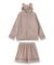 ふんわり軽くて暖かいmemory fleece (メモリーフリース)アニマル耳付がキュートなフーディー上下セット 「メモリーフリース 全開上下セット」 全開上下セット
