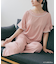 ≪tororelax とろリラ≫ フレア袖 プルオーバー＆クロップドパンツ セットアップ 「とろリラ かぶり上下セット」 かぶり上下セット