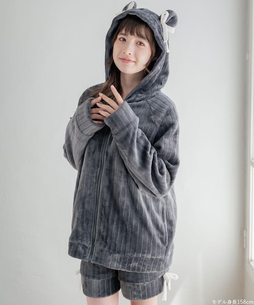 もこもこ ショートパンツ ルームウェア パジャマ レディース 冬