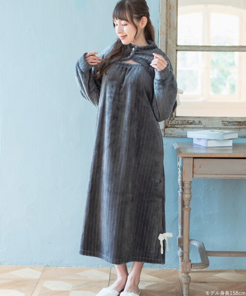 もこもこ ワンピース ルームウェア パジャマ 冬 あったか 着る毛布