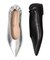 【FABIO RUSCONI】ポインテッドトウシャーリングパンプス