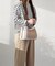 【LORISTELLA】異素材コンビハンドバッグ